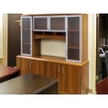 Autumn Maple 4 Door Credenza and Hutch Wall Unit